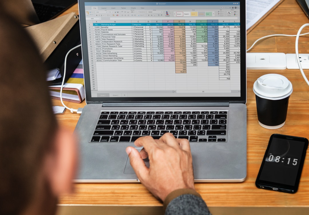 Individual Using Excel Skills for Accountants
